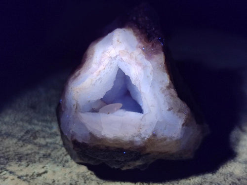 Natural Blue Lace Agate Geode Specimens x 12 From Nsanje, Malawi - Toprock Gemstones and Minerals 