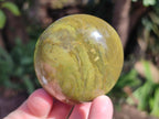 Polished Green Opal Palm Stones x 12 From Betroka, Madagascar - Toprock Gemstones and Minerals 