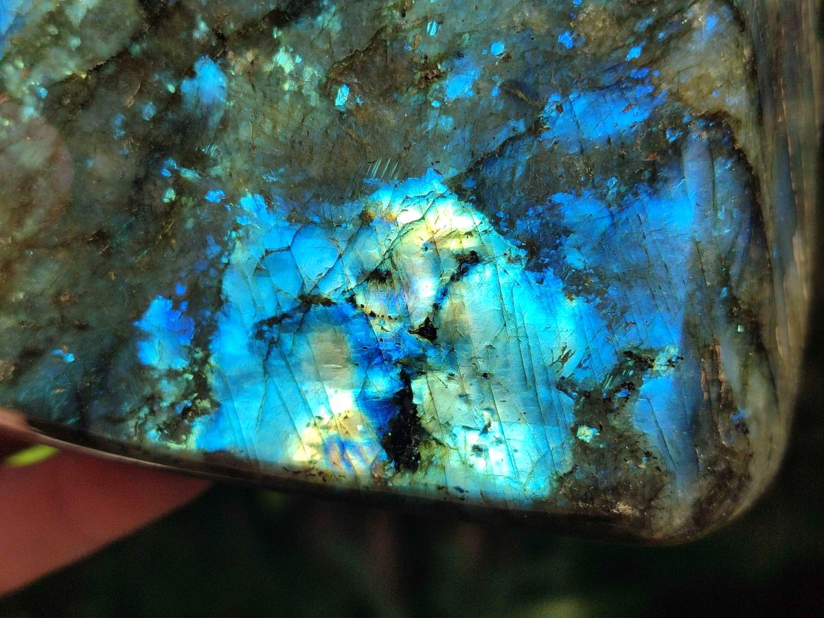 Polished Labradorite Standing Display Pieces x 2 From Madagascar - Toprock Gemstones and Minerals 