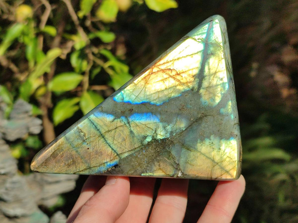 Polished Labradorite Standing Display Pieces x 2 From Madagascar - Toprock Gemstones and Minerals 
