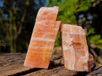 Natural Rhombohedral Sunset Orange Calcite Specimens x 24 From Spitzkop, Namibia - Toprock Gemstones and Minerals 