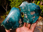 Polished On One Side Mtorolite Chrysoprase Plates x 6 From Mutorashanga, Zimbabwe - Toprock Gemstones and Minerals 