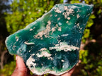 Polished On One Side Mtorolite Chrysoprase Plates x 6 From Mutorashanga, Zimbabwe - Toprock Gemstones and Minerals 