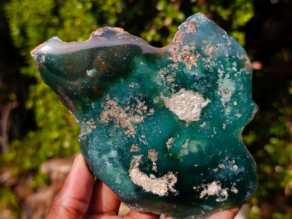 Polished On One Side Mtorolite Chrysoprase Plates x 6 From Mutorashanga, Zimbabwe - Toprock Gemstones and Minerals 