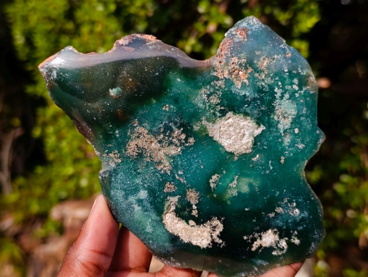 Polished On One Side Mtorolite Chrysoprase Plates x 6 From Mutorashanga, Zimbabwe - Toprock Gemstones and Minerals 