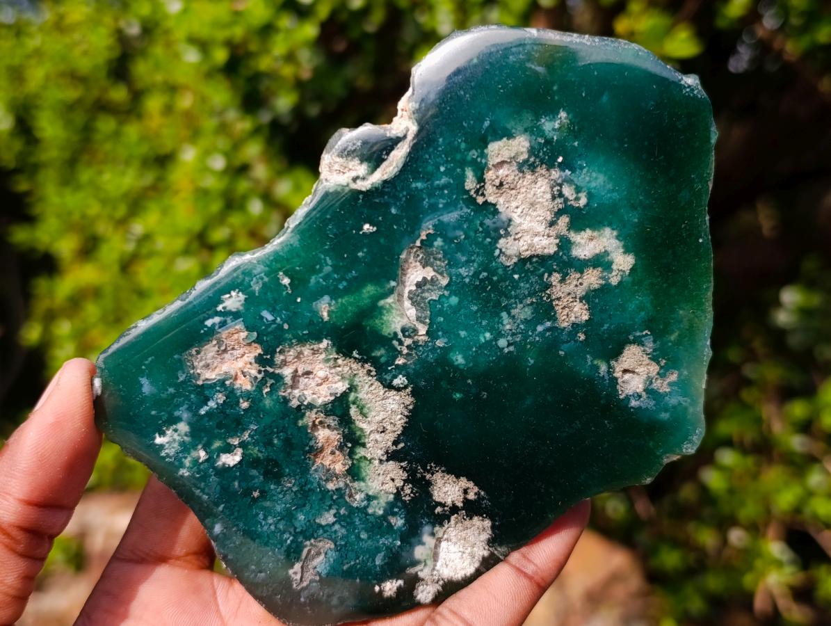 Polished On One Side Mtorolite Chrysoprase Plates x 6 From Mutorashanga, Zimbabwe - Toprock Gemstones and Minerals 