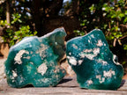 Polished On One Side Mtorolite Chrysoprase Plates x 6 From Mutorashanga, Zimbabwe - Toprock Gemstones and Minerals 