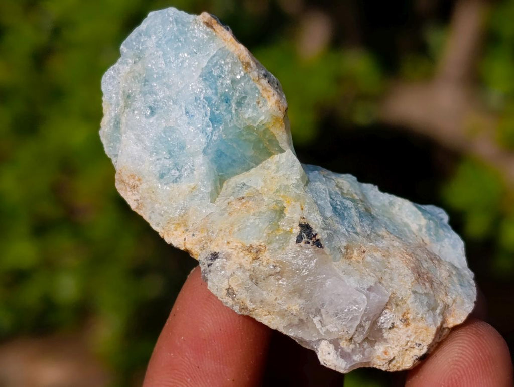 Natural Rare Aquamarine in Black Tourmaline Specimens x 58 From Karibib, Namibia - Toprock Gemstones and Minerals 