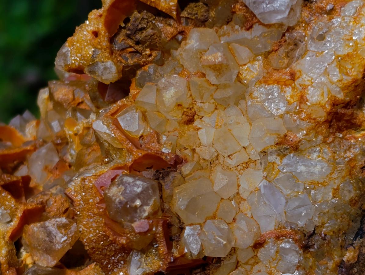 Natural Golden Limonite Quartz Clusters x 2 From Solwezi, Zambia - Toprock Gemstones and Minerals 