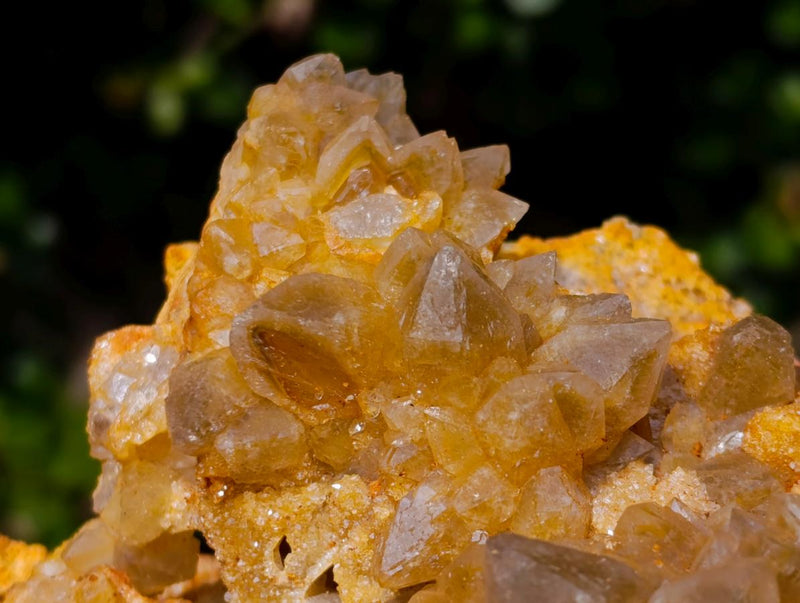 Natural Golden Limonite Quartz Clusters x 2 From Solwezi, Zambia - Toprock Gemstones and Minerals 