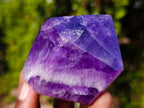 Polished Chevron Amethyst Display Crystal Points x 6 From Zambia - Toprock Gemstones and Minerals 