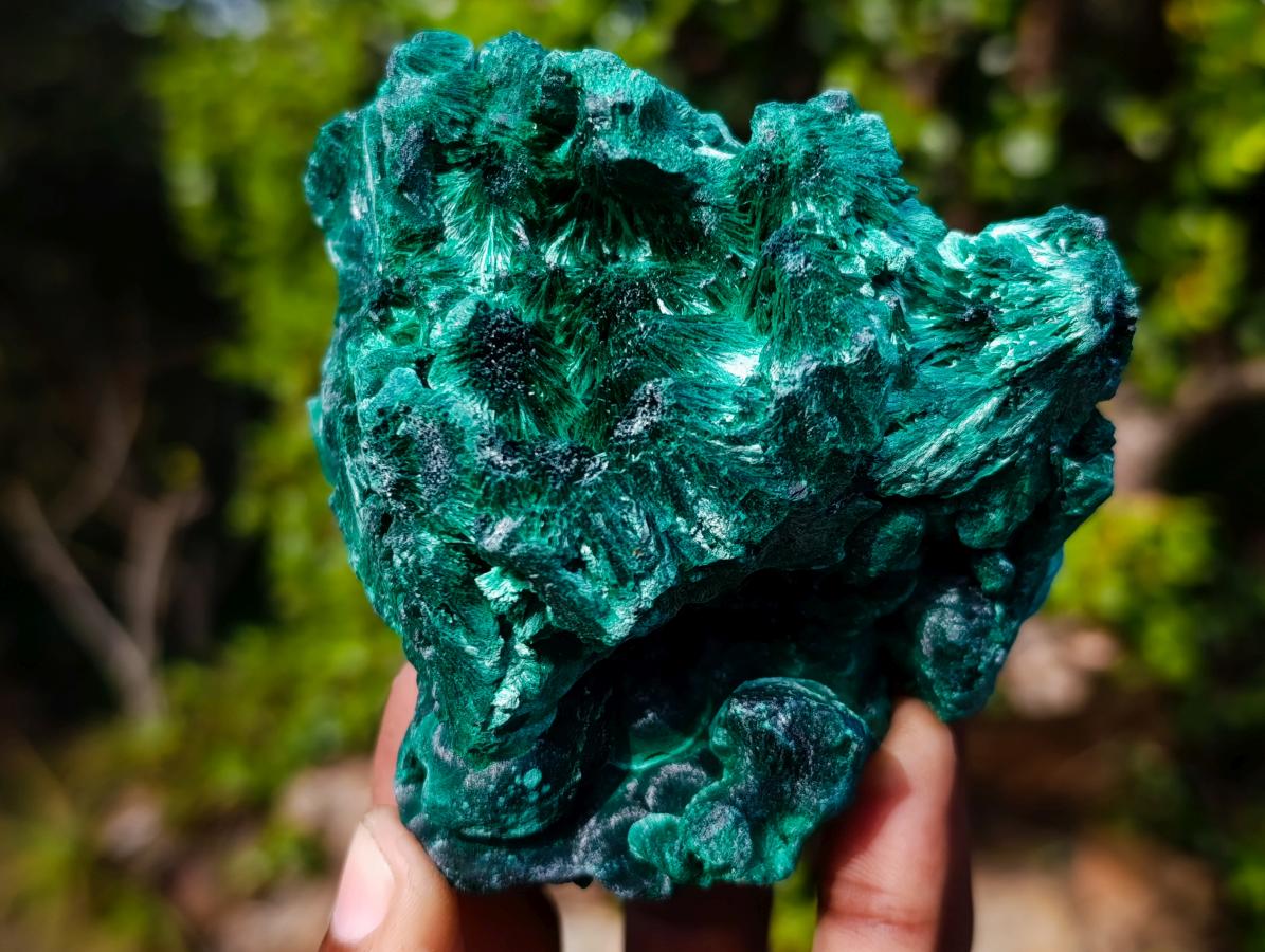 Natural Silky Malachite Specimens x 3 From Kasompe, Congo - Toprock Gemstones and Minerals 
