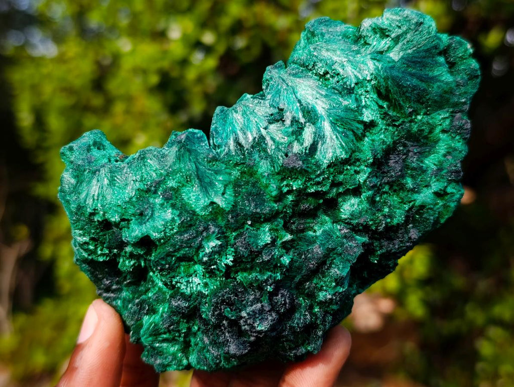 Natural Silky Malachite Specimens x 3 From Kasompe, Congo - Toprock Gemstones and Minerals 