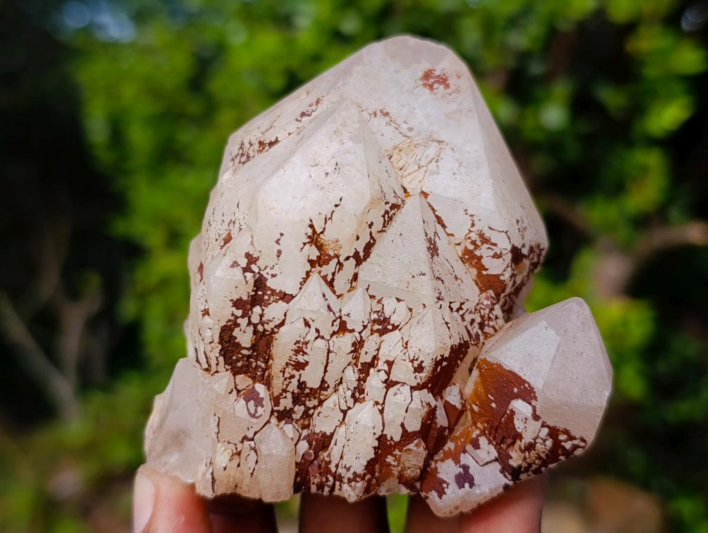 Natural Cascading Pineapple Candle Quartz Crystals x 5 From Antsirabe, Madagascar - Toprock Gemstones and Minerals 