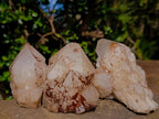 Natural Cascading Pineapple Candle Quartz Crystals x 5 From Antsirabe, Madagascar - Toprock Gemstones and Minerals 