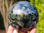 Polished Stromatolite Spheres x 4 From Katsepy, Madagascar - Toprock Gemstones and Minerals 