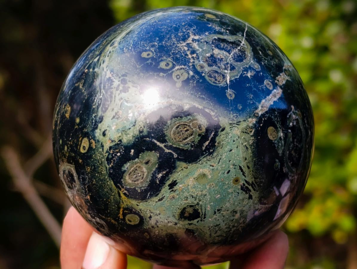 Polished Stromatolite Spheres x 4 From Katsepy, Madagascar - Toprock Gemstones and Minerals 
