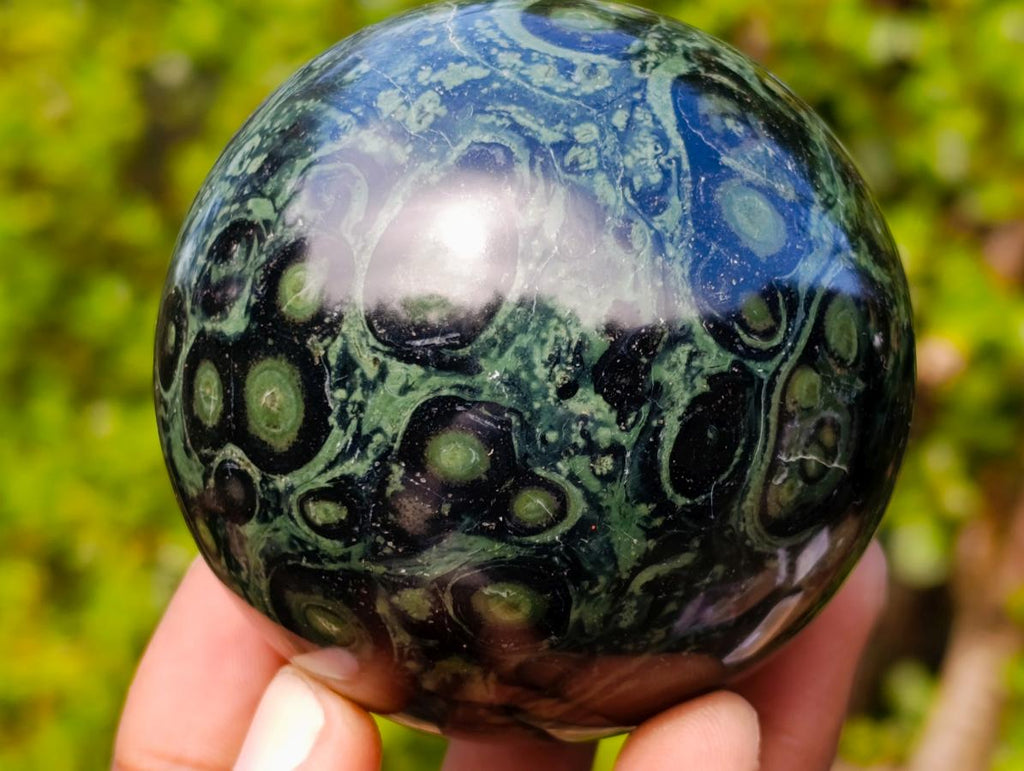 Polished Stromatolite Spheres x 4 From Katsepy, Madagascar - Toprock Gemstones and Minerals 