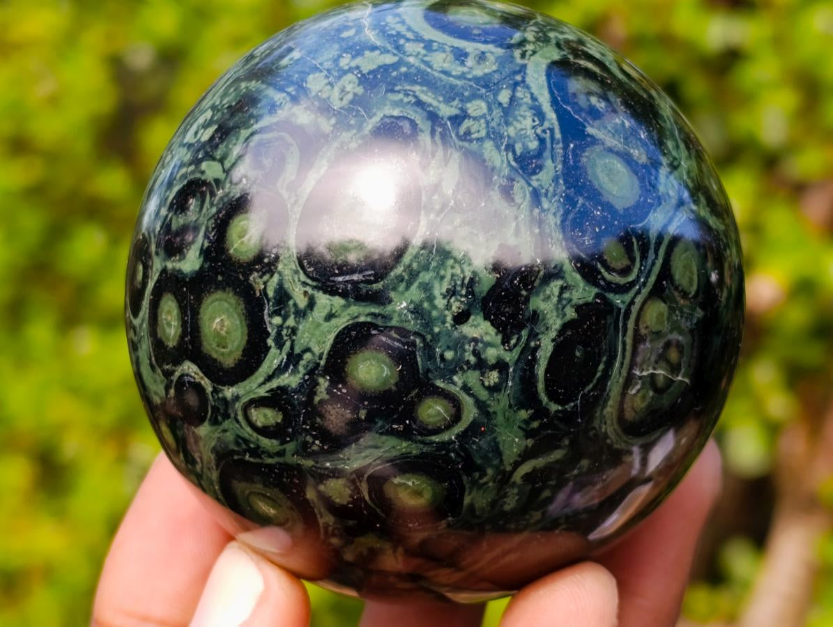 Polished Stromatolite Spheres x 4 From Katsepy, Madagascar - Toprock Gemstones and Minerals 
