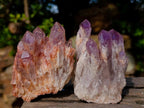 Natural Sugar Amethyst Clusters x 6 From Zambia - Toprock Gemstones and Minerals 