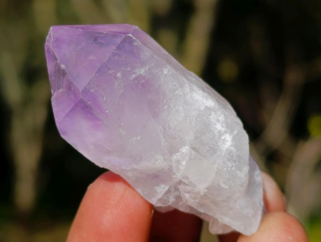 Natural Jacaranda Amethyst Single Crystals x 70 From Mumbwa, Zambia - Toprock Gemstones and Minerals 