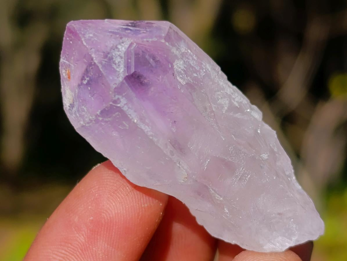 Natural Jacaranda Amethyst Single Crystals x 70 From Mumbwa, Zambia - Toprock Gemstones and Minerals 