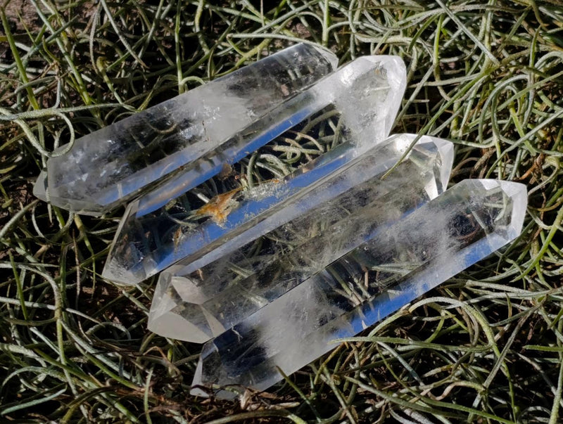 Polished Double Terminated Clear Quartz Crystals x 24 From Madagascar - Toprock Gemstones and Minerals 