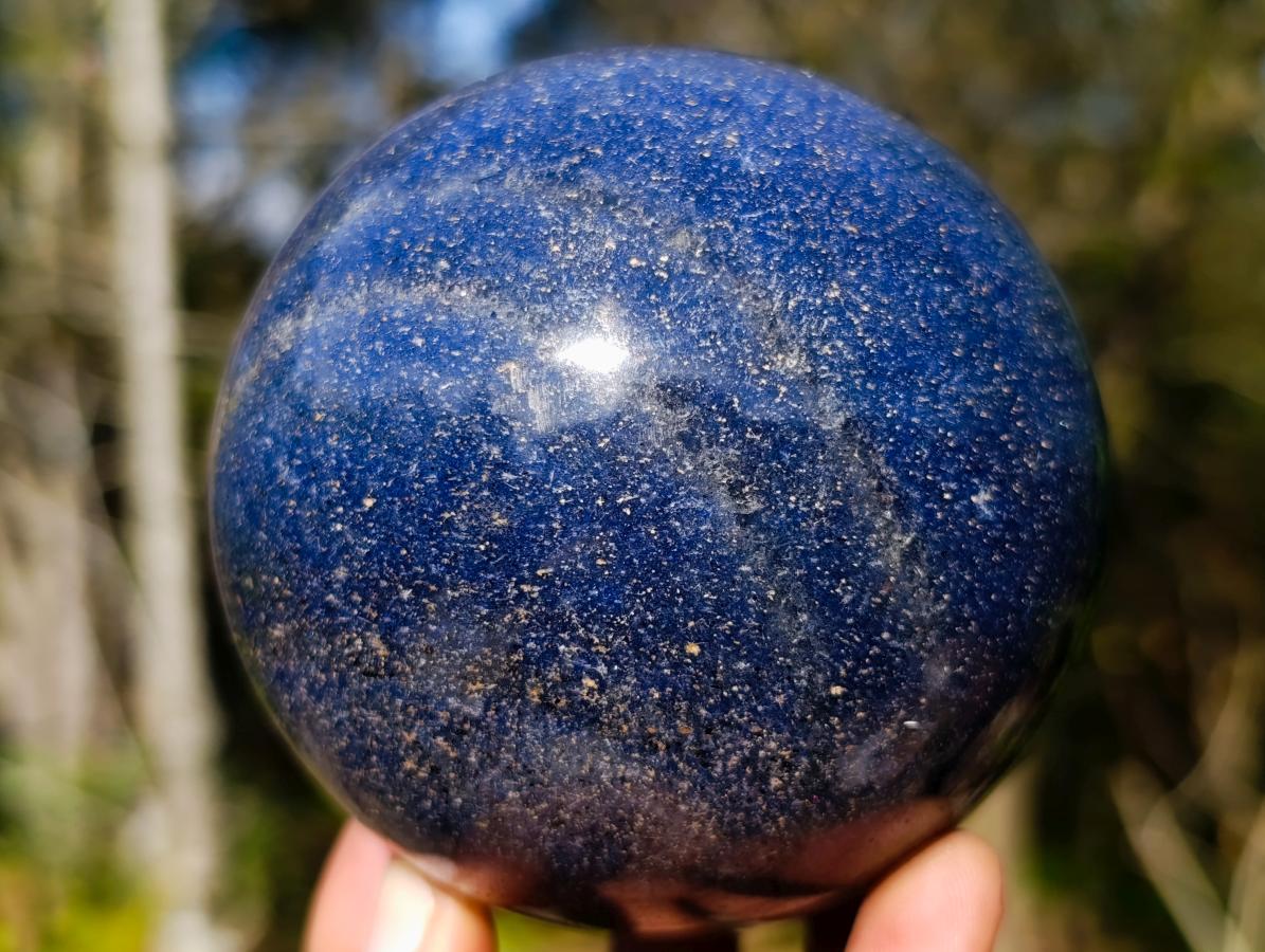 Polished Lazulite Spheres x 2 From Madagascar - Toprock Gemstones and Minerals 