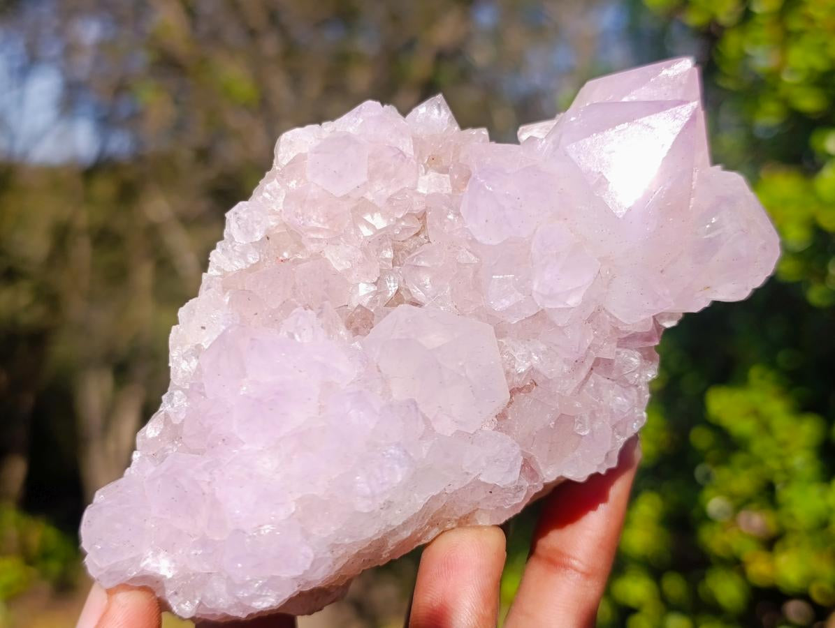 Natural Spirit Amethyst Clusters x 2 From Boekenhouthoek, South Africa - Toprock Gemstones and Minerals 