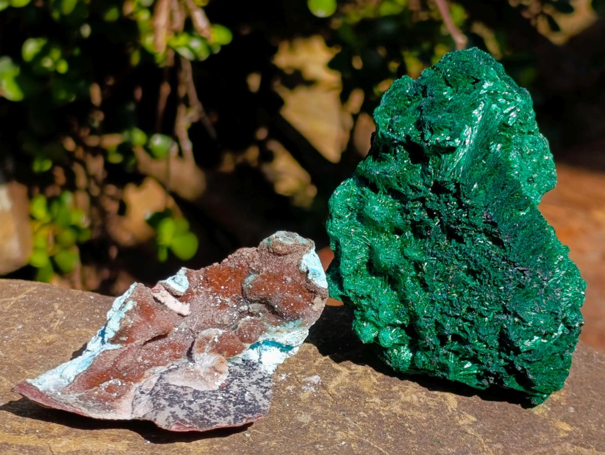 Natural Multi Mineral Specimens x 4 From Congo - Toprock Gemstones and Minerals 