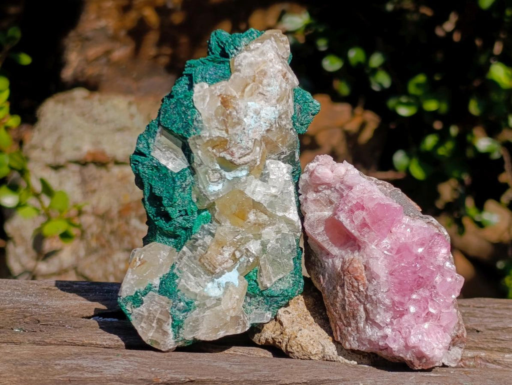 Natural Multi Mineral Specimens x 4 From Congo - Toprock Gemstones and Minerals 