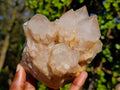 Natural Cascading White Phantom Smokey Luena Quartz Clusters x 2 From Luena, Congo - Toprock Gemstones and Minerals 