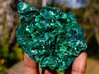 Natural Silky Malachite Specimens x 6 From Kasompe, Congo - Toprock Gemstones and Minerals 