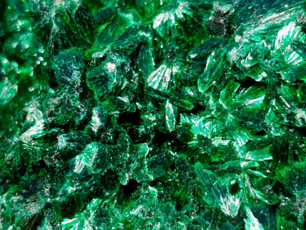 Natural Silky Malachite Specimens x 6 From Kasompe, Congo - Toprock Gemstones and Minerals 