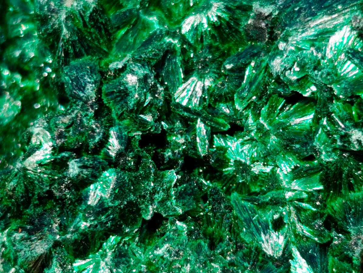 Natural Silky Malachite Specimens x 6 From Kasompe, Congo - Toprock Gemstones and Minerals 