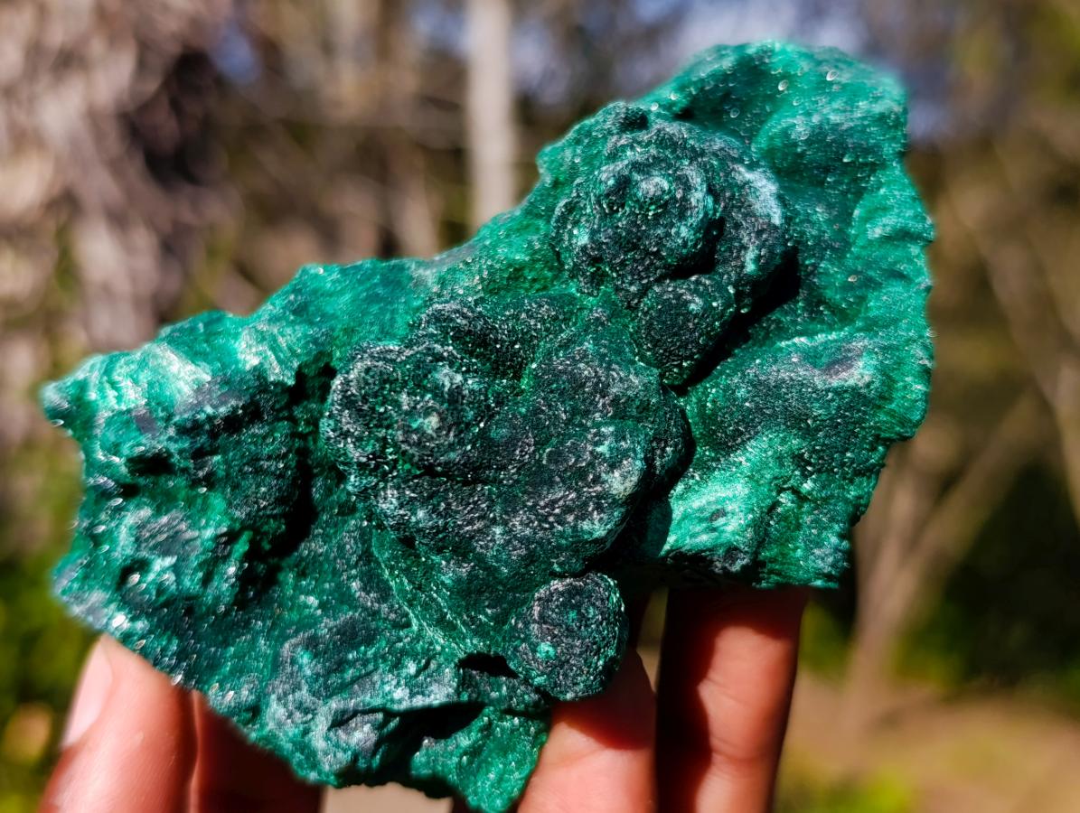 Natural Silky Malachite Specimens x 6 From Kasompe, Congo - Toprock Gemstones and Minerals 