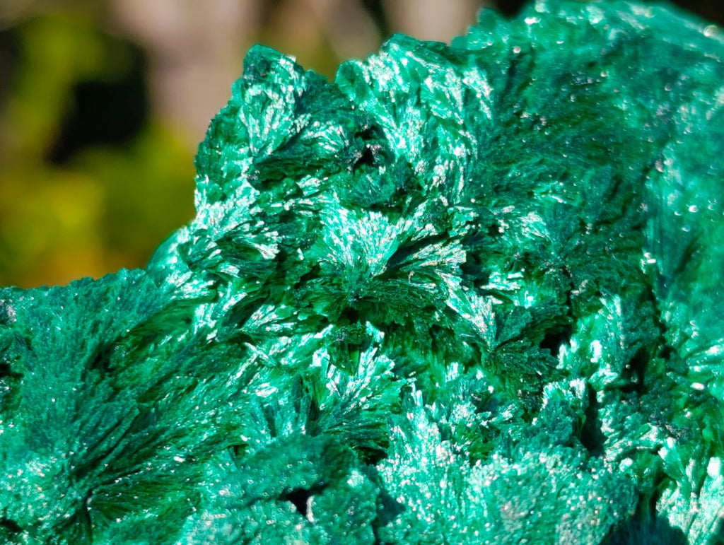 Natural Silky Malachite Specimens x 6 From Kasompe, Congo - Toprock Gemstones and Minerals 