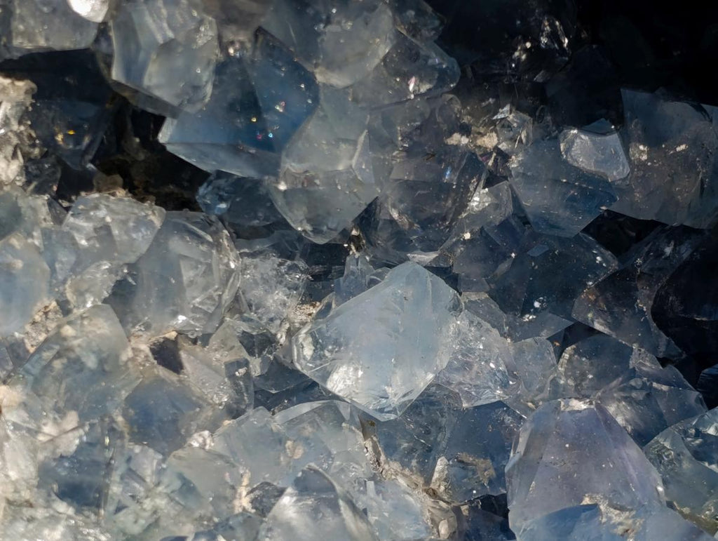 Natural XL Coconut Blue Celestite Geode Specimen x 1 From Sakoany, Madagascar - Toprock Gemstones and Minerals 