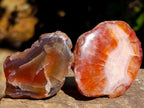 Polished One Side Red Shashe River Agate Nodules x 24 From Shashe River, Zimbabwe - Toprock Gemstones and Minerals 