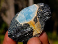 Natural Rare Aquamarine in Black Tourmaline Specimens x 70 From Karibib, Namibia - Toprock Gemstones and Minerals 