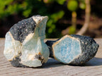 Natural Rare Aquamarine in Black Tourmaline Specimens x 70 From Karibib, Namibia - Toprock Gemstones and Minerals 