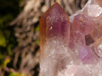 Natural Jacaranda Amethyst Crystal Clusters with Limonite Coating x 2 From Zambia - Toprock Gemstones and Minerals 