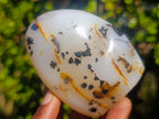 Polished Dendritic Agate Standing Free Forms x 5 From Moralambo, Madagascar - Toprock Gemstones and Minerals 