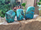 Polished Shattuckite Free Forms x 12 From Kaokoveld, Namibia - Toprock Gemstones and Minerals 