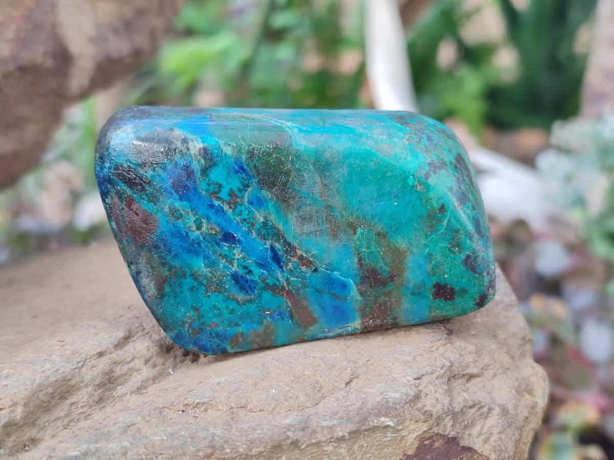 Polished Shattuckite Free Forms x 12 From Kaokoveld, Namibia - Toprock Gemstones and Minerals 