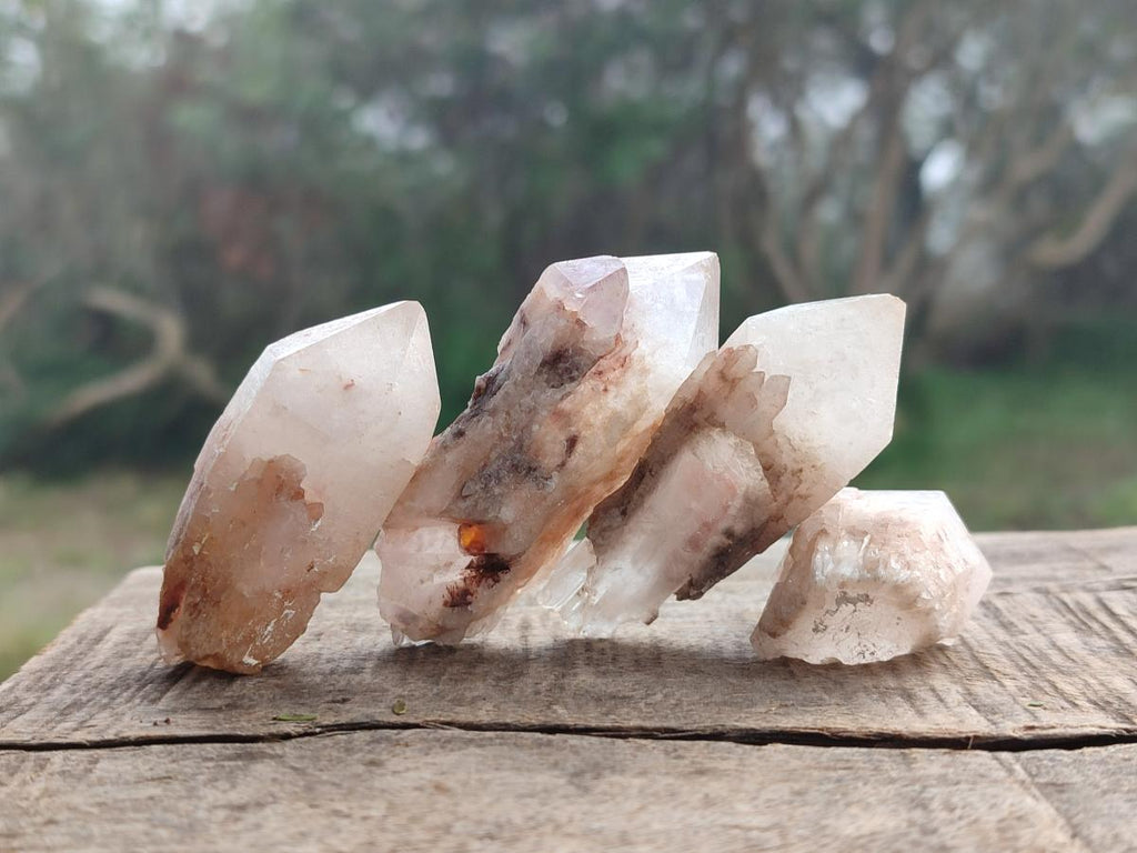 Natural Cascading "Anananas" Candle Quartz Crystals x 35 From Antsirabe, Madagascar - Toprock Gemstones and Minerals 