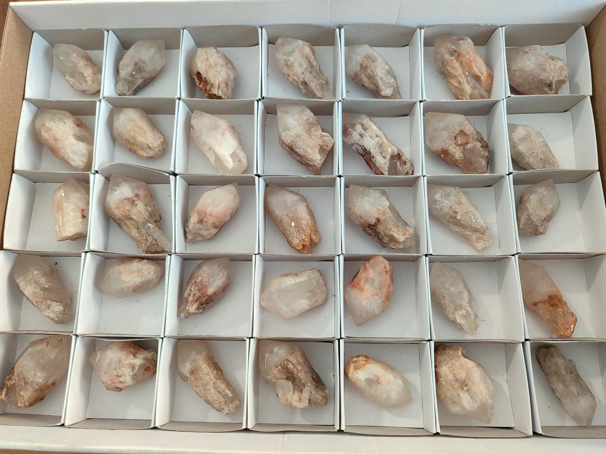 Natural Cascading "Anananas" Candle Quartz Crystals x 35 From Antsirabe, Madagascar - Toprock Gemstones and Minerals 