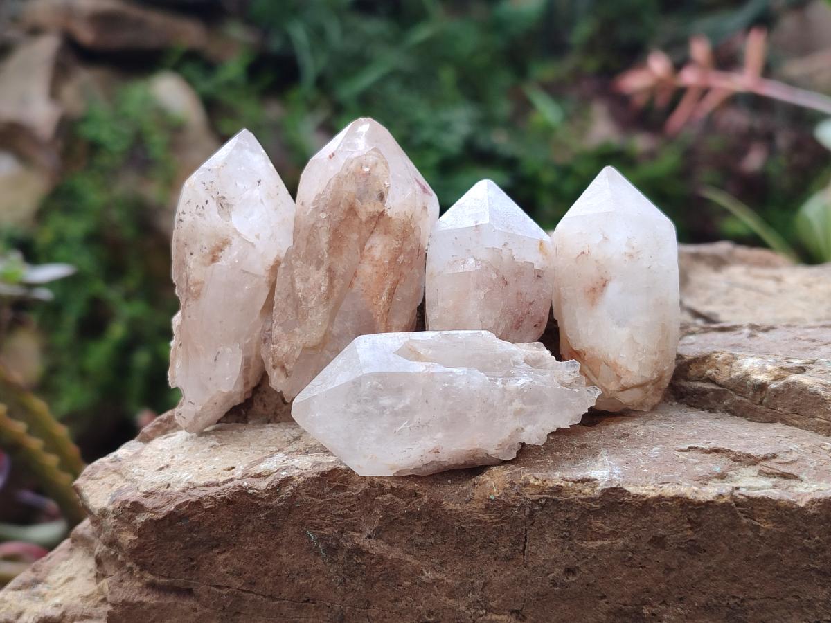 Natural Cascading "Anananas" Candle Quartz Crystals x 35 From Antsirabe, Madagascar - Toprock Gemstones and Minerals 