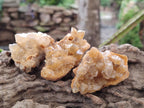 Natural Golden Limonite Quartz Crystal Cluster Plates x 35 From Solwezi, Zambia - Toprock Gemstones and Minerals 