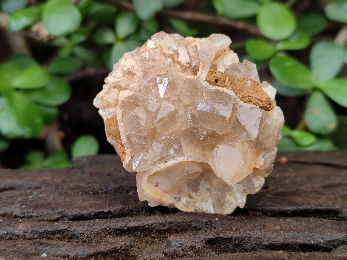 Natural Golden Limonite Quartz Crystal Cluster Plates x 35 From Solwezi, Zambia - Toprock Gemstones and Minerals 